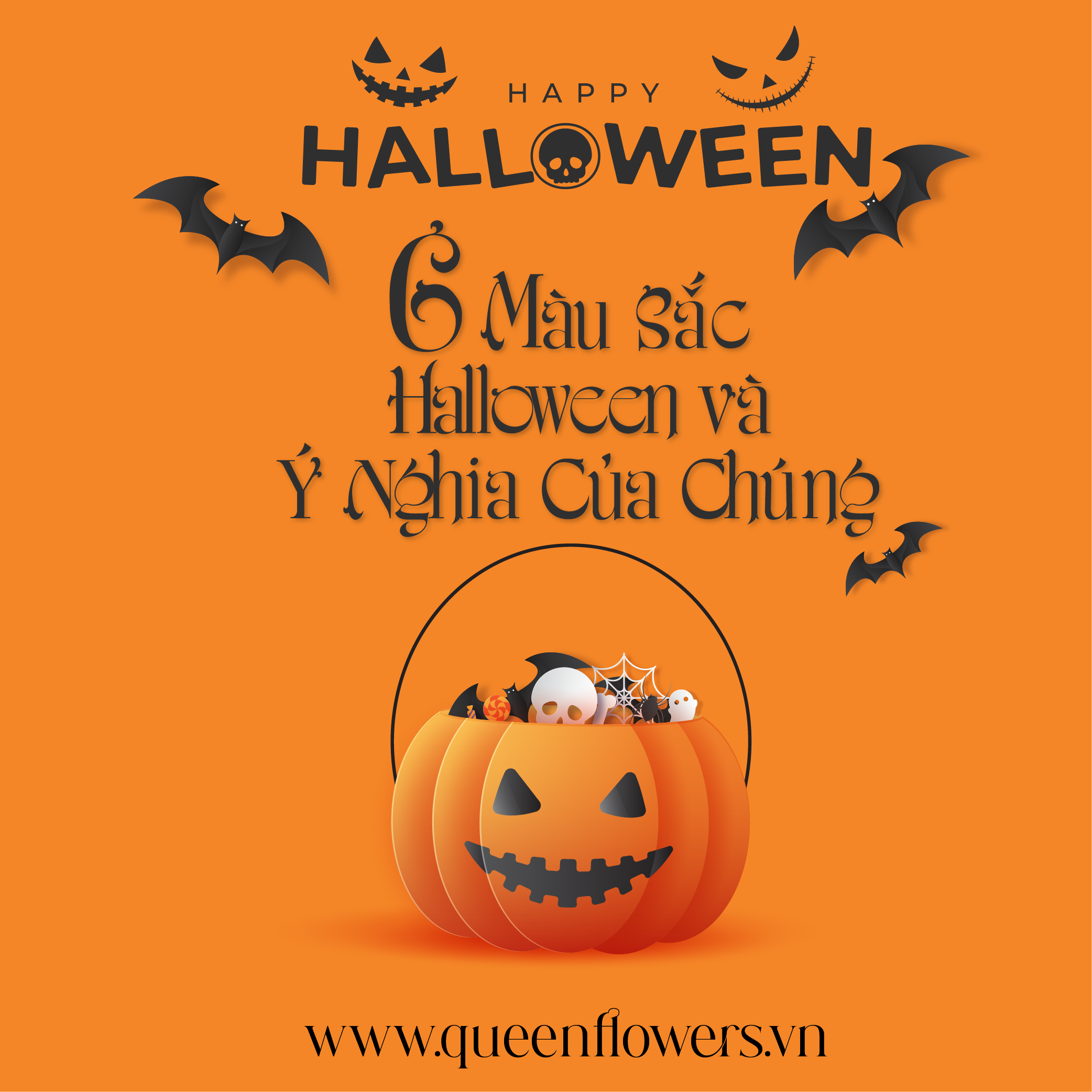 6 Màu Sắc Halloween Đáng Sợ và Ý Nghĩa Đằng Sau Nó
